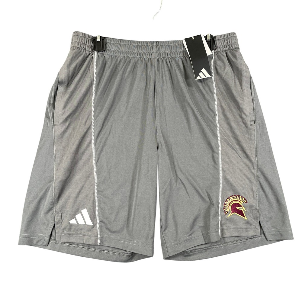 St. Thomas Aquinas College Adidas Shorts Mens M Grey Spartans Training NWT